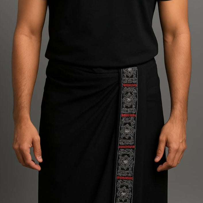 Elastic Premium Cotton Dhotis.